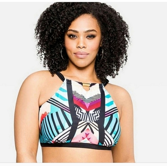 NWT ASHLEY STEWART 3X TRIBAL BIKINI SET - Picture 2 of 5